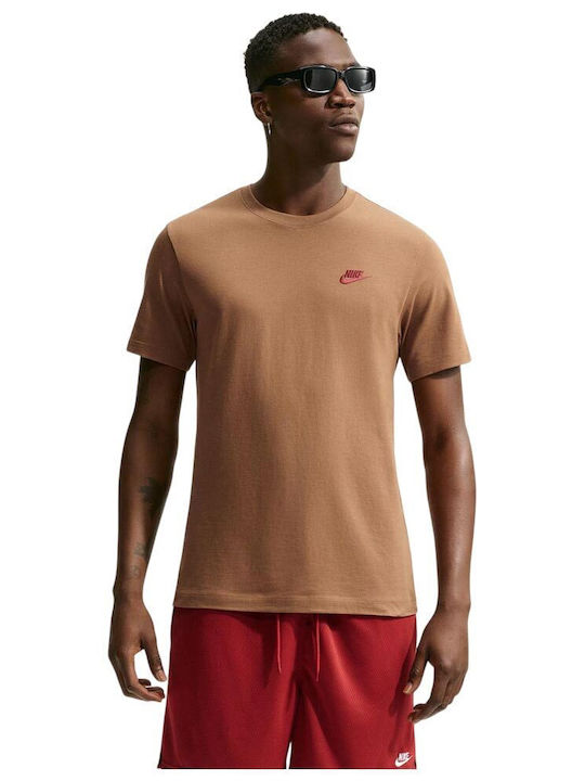 Nike Sportswear Club Athletic T-shirt Silver