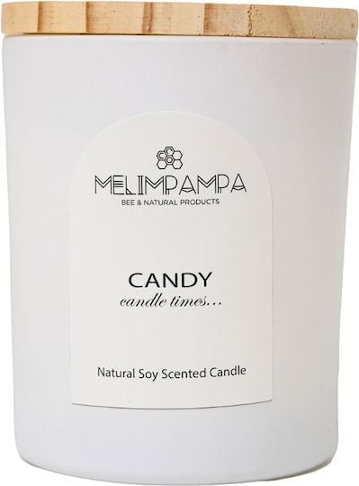 MeliMpampa Aromatic Soy Candle In Jar With Candy Scent 150gr MeliMpampa Aromatic Soy Candle In Jar With Candy Scent 150gr