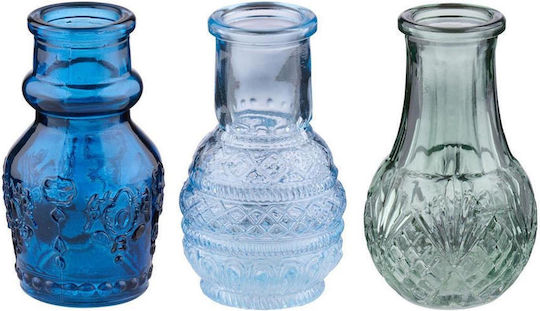 Glass Vase 3 Colors 4x8cm