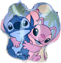 Foil Balloon Shape Stitch & Angel Summer Vibe Double-Sided 49 Cm Height