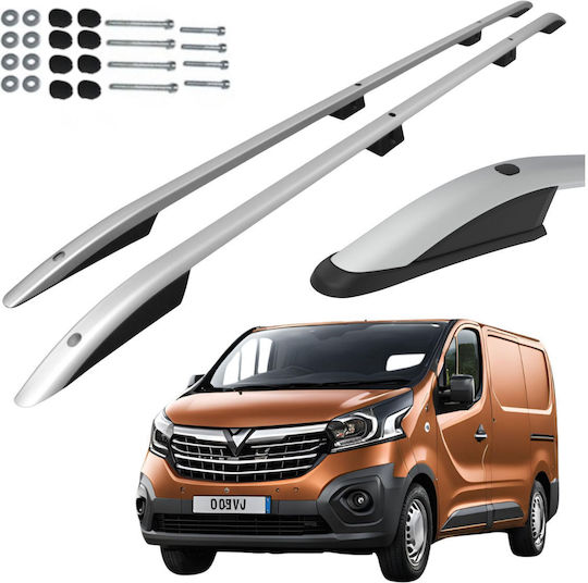 Roof Rails Opel Vivaro Renault Trafic Talento Nv300 2014 Long Silver
