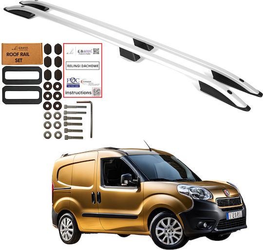 Roof Rails Fiat Doblo Short 2010-2022 Aluminum Durable