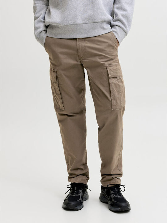 Jack & Jones Мъжки Панталон Карго Кафяв