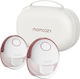Momcozy Електрическа Двойна Помпа за кърма с Батерия Червена 180ml