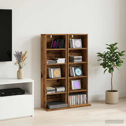 VidaXL CD Cabinet 2 Pieces Old Wood 33x23,5x97,5cm