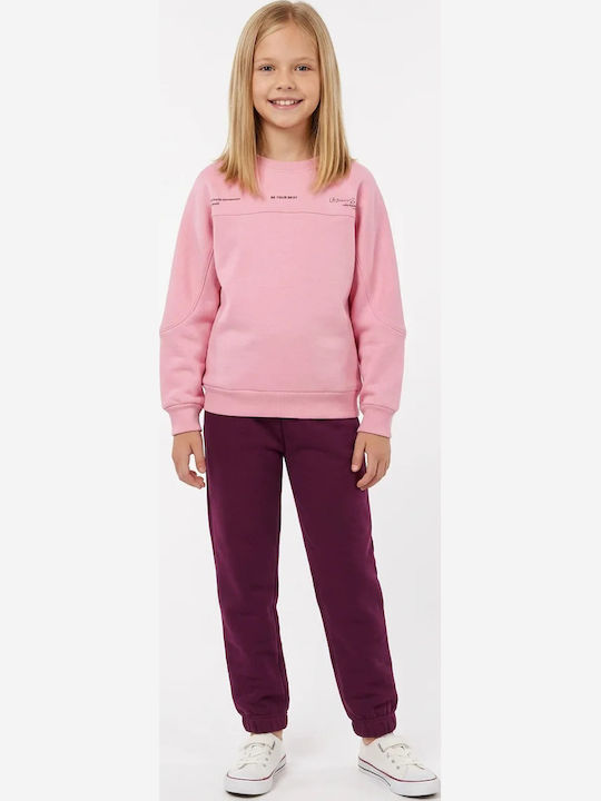 Joyce Kids Sweatpants Set Pink
