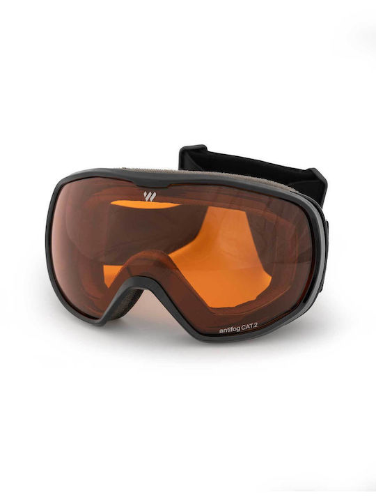 Witeblaze Ski & Snowboard Goggles Kids Black with Lens in Black Colour