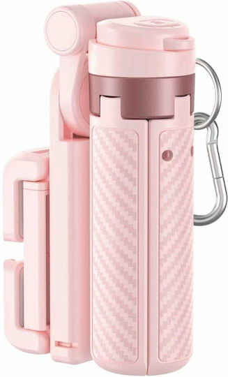 XO Ss29 Selfie Stick with Bluetooth Pink