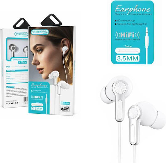Treqa Ep-786 In ear Handsfree слушалки с Връзка 3.5mm