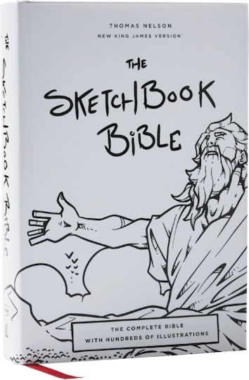 Sketchbook Bible: The Complete Bible With Hundreds Of Illustrations (nkjv, Hardcover, Red Letter, Comfort Print) - Thomas Nelson Publishers - Hardback