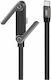 XO Flaches USB Typ-C Kabel männlich - USB-C 240W PD Schwarz 1,5m