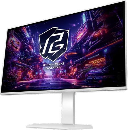 ASRock PGO27QSA-W QD-OLED Монитор 27" QHD 2560x1440 240Hz с Време на реакция 0.03ms GTG Бял