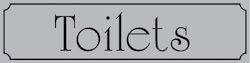 Πινακίδα Σήμανσης Αλουμινίου ''toilets''