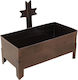 Simple Or Water Sand Hammered Brown Candle Holder