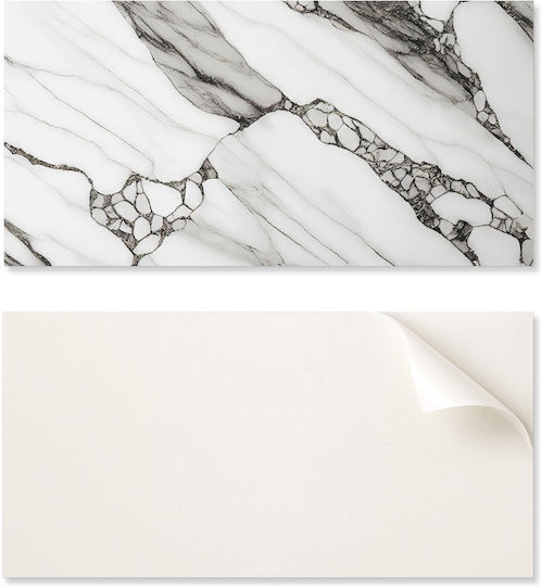 Vinyl Wall Tile Set Marble Vein Pattern 10x40x20 Cm