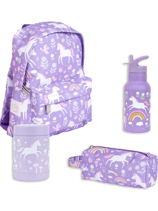 A Little Lovely Company Set școlar Violet