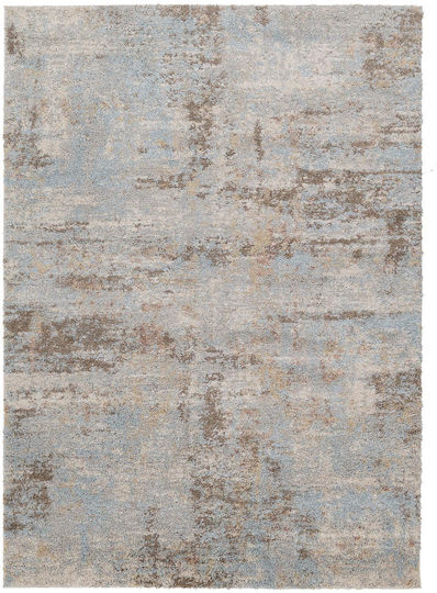 Royal Carpet Nova 811b Living Room Rug Rectangular Shaggy Light Grey 70x140cm