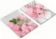 Tulup Schneidebretter Set Glas Rosa 52x40cm 2 Stück