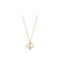 Senza Necklace With Heart Design From Gold Plated Silver