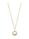 Senza Necklace With Heart Design In Gold Plated Silver