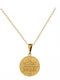 Halskette Konstantin Talisman aus Vergoldetem Silber mit Zirkon