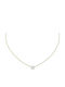 Xryseio Necklace From 14K Gold With Zircon