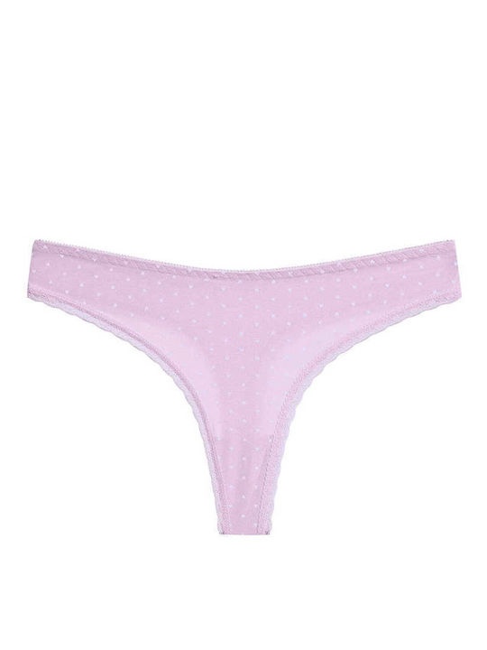 Celestino Slip Șir De Caractere Inimi Violet