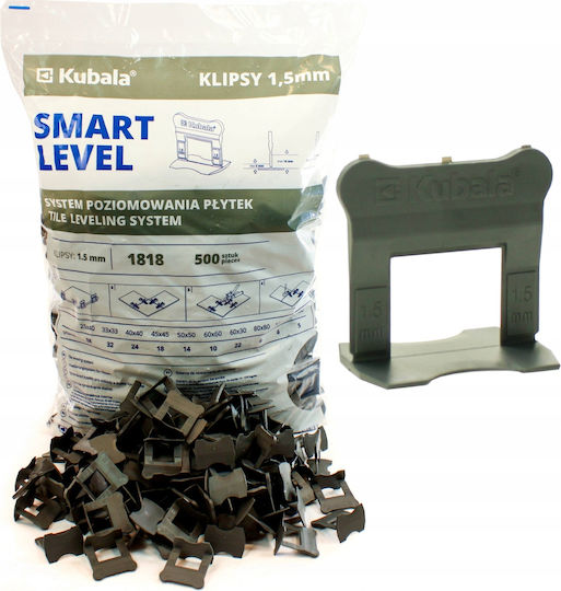 Kubala 1818 Levelling System Clips 1.5mm 500 Pcs
