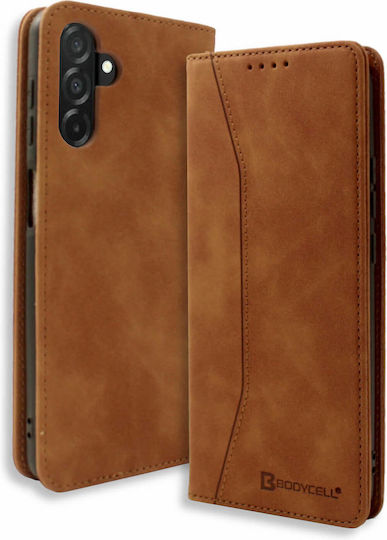 Bodycell Book Case Pu Leather Samsung A27 Brown