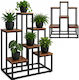 Suport Metalic Negru Pentru Plante 67x34.5x51cm