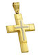 Senzio Belibasakis Men's Gold Cross 14K Without Chain