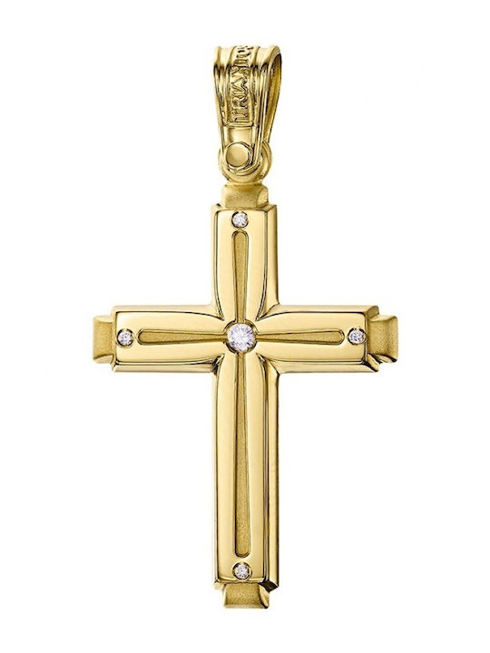 Triantos Gold Kreuz 14K Ohne Kette