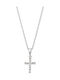 Senza Women's Cross Silver Without Chain