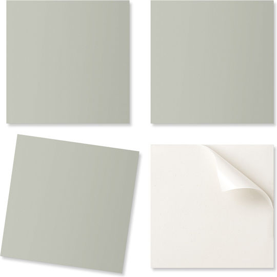 Vinyl Tile Set Bedroom Decoration Gray-Green 20x20x20 Pieces