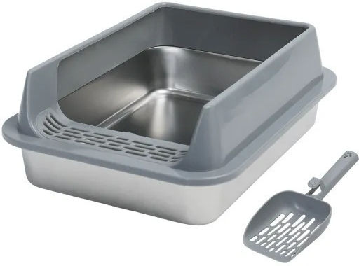 Nobleza Grey Cat Litter Tray L40 x W30 x H14.3cm