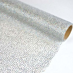 Glitter Tulle Roll 50cmx5m Silver