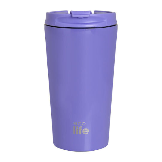 Ecolife Ecolife Thermosflasche Rostfreier Stahl Kunststoff Aluminium BPA-frei 370ml Flieder