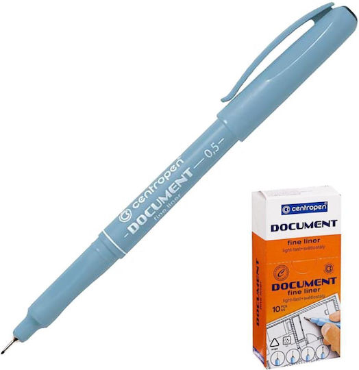 Centropen Marker Permanent Negru 0.5mm