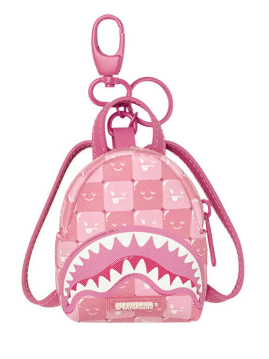 Sprayground Rosa Neue Check Faces Rucksack Schlüsselanhänger