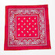Bandana Paisley Red 70x70cm 13299-red