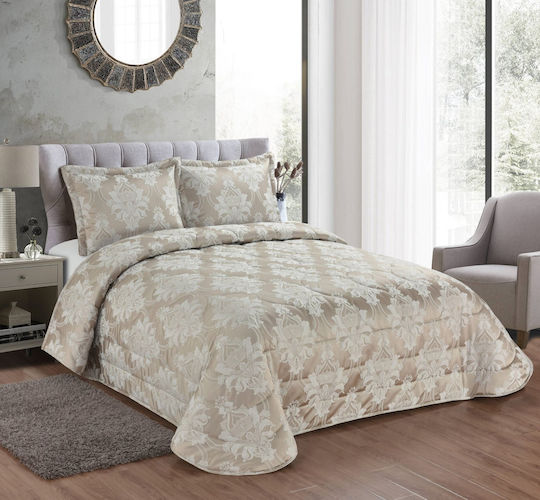Liolios Home Collective Coverlet Set King Size Taupe 250x240cm