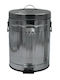 Sidirela E-1747 Coș de baie Inox 5 l Argintiu