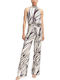 Damenteilose Ärmellose Jumpsuit Beige