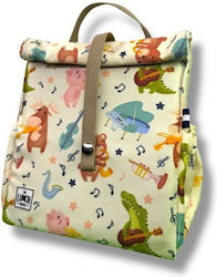 The Lunch Bags School Lunch Bag Handheld 5lt Beige 21x16x24cm