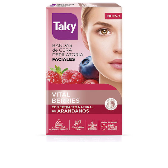 Taky Hair Removal Wax Strips For Face 16 Pieces