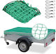 Plasă de protecție pentru remorcă Relaxdays 1.5x2.2m Verde 6 cârlige