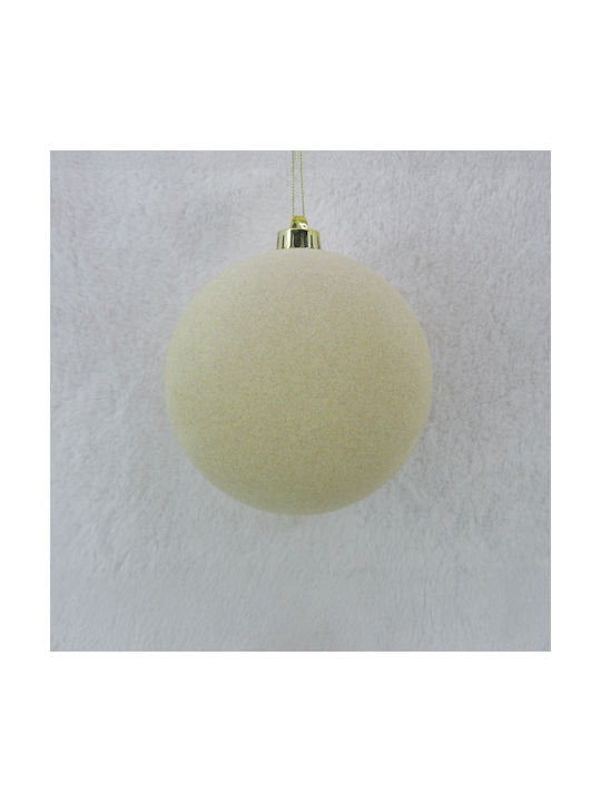 InTheBox Weihnachtsbaumschmuck Kugel Ornament Groß Stoffe Weiß 15cm