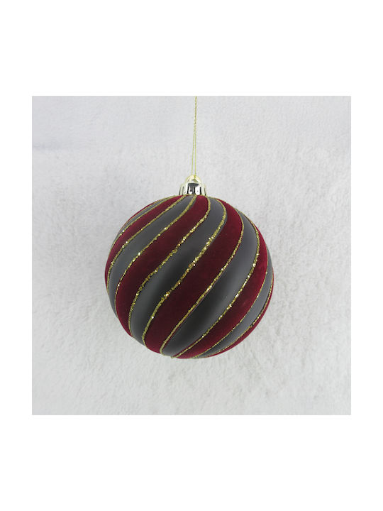 InTheBox Weihnachtsbaumschmuck 4 Stück Beleuchtete Große Stoffartige Rote Kugeln 15cm