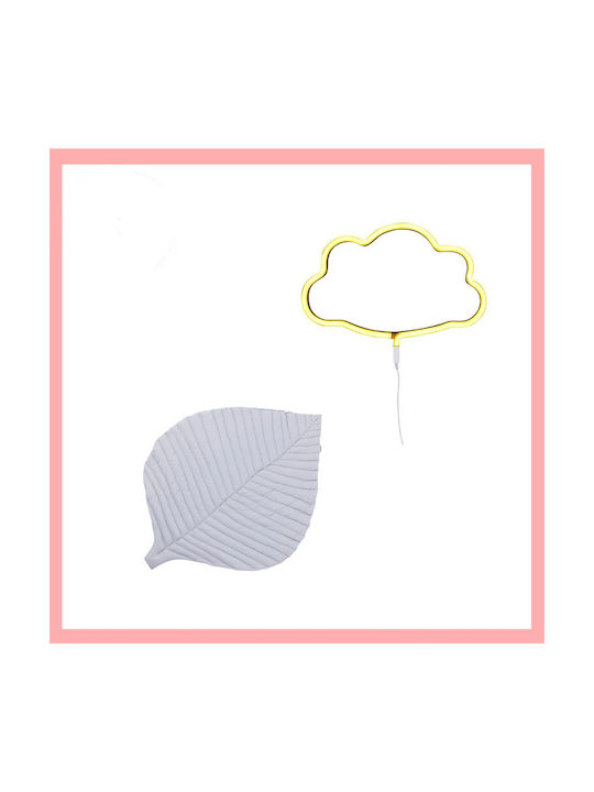 Kinderteppiche Set Wolken Grau