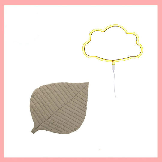 Kinderteppiche Set Wolken Grau